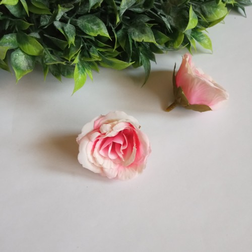 Ruža, hlava ružová, 4 cm