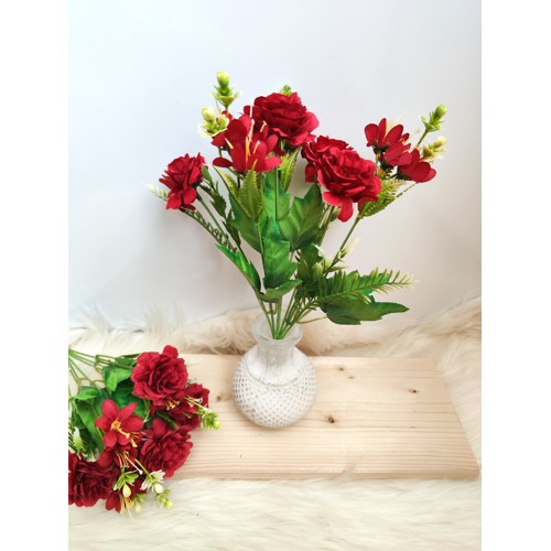Ruža+ minikvet 29 cm, červená