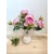 Kytica ruža+ drobný kvet, fialková, 27 cm